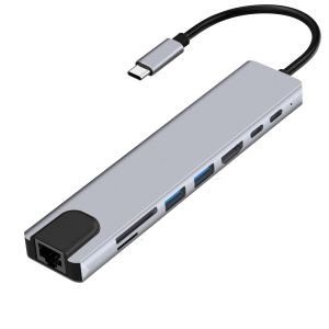 8-in-1 Ethernet USB Type C Hub
