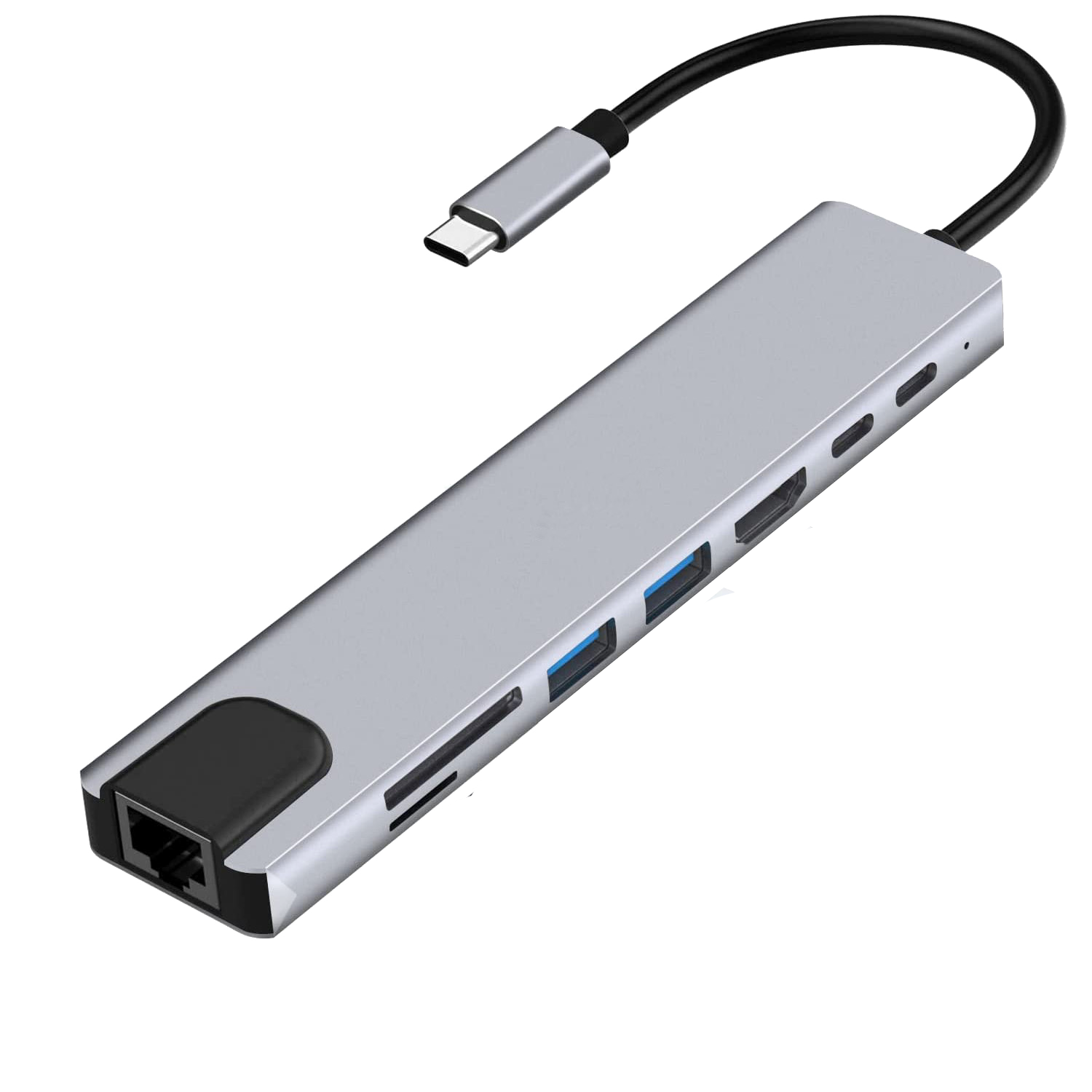8-in-1 Ethernet USB Type C Hub