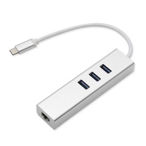 4-in-1 USB C Hub to RJ45 Ethernet Adapter