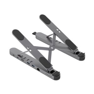Folding Laptop Stand with Dock 6-in-1