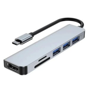 6 in 1 Type C Hub to USB A