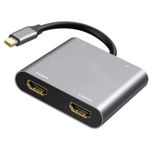 4-in-1 USB C to Dual HDMI Adapter