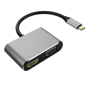 4-in-1 USB-C Hub Dual Display,USB C Hub for Dual Monitor