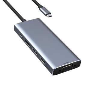 9-in-1 USB C Hub 4 Display monitor