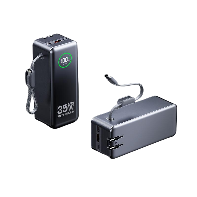 20,000mAh Power Bank with Built-in Plug